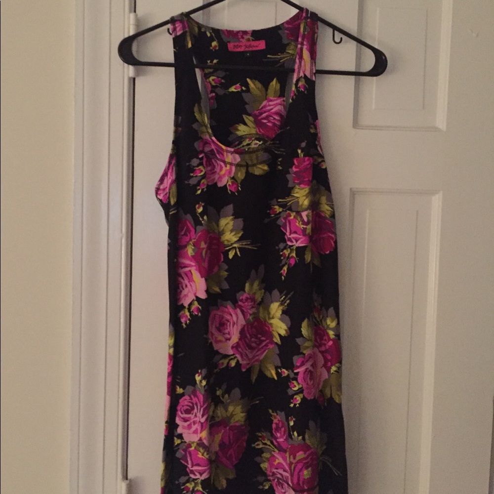 Betsey Johnson Floral Silk Mini Dress